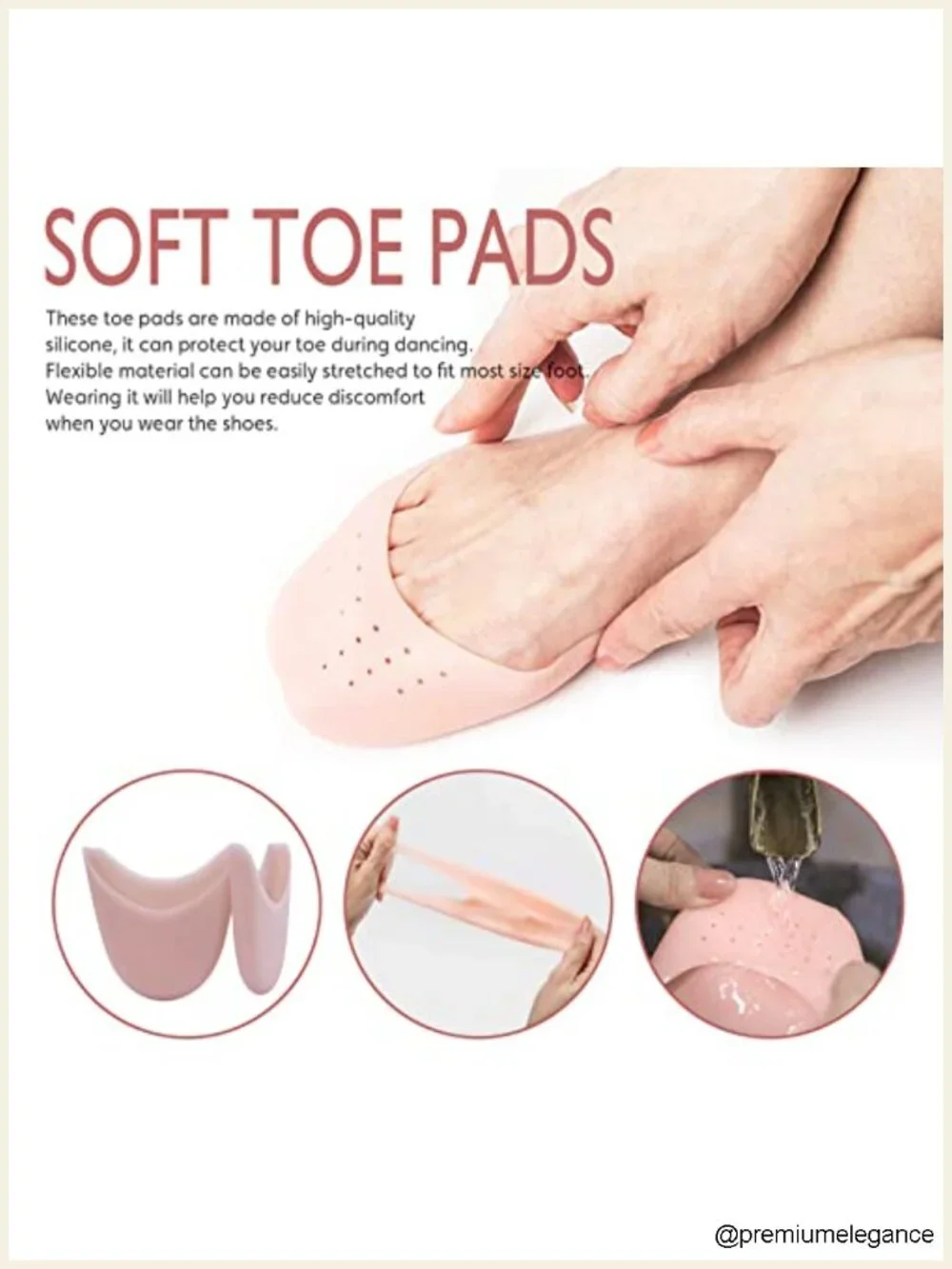 Satin Pointe Shoes for Ballet Dance with Ribbon